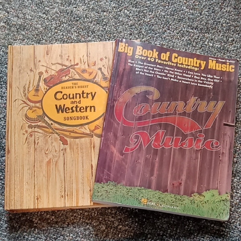 Lot Of 2 Country And Western Songbooks
